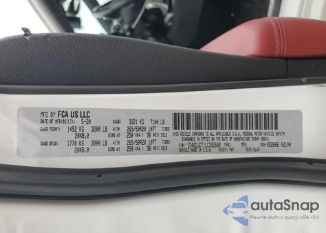 2020 Dodge Durango R/T from USA, damaged, VIN 1C4SDJCT1LC352502